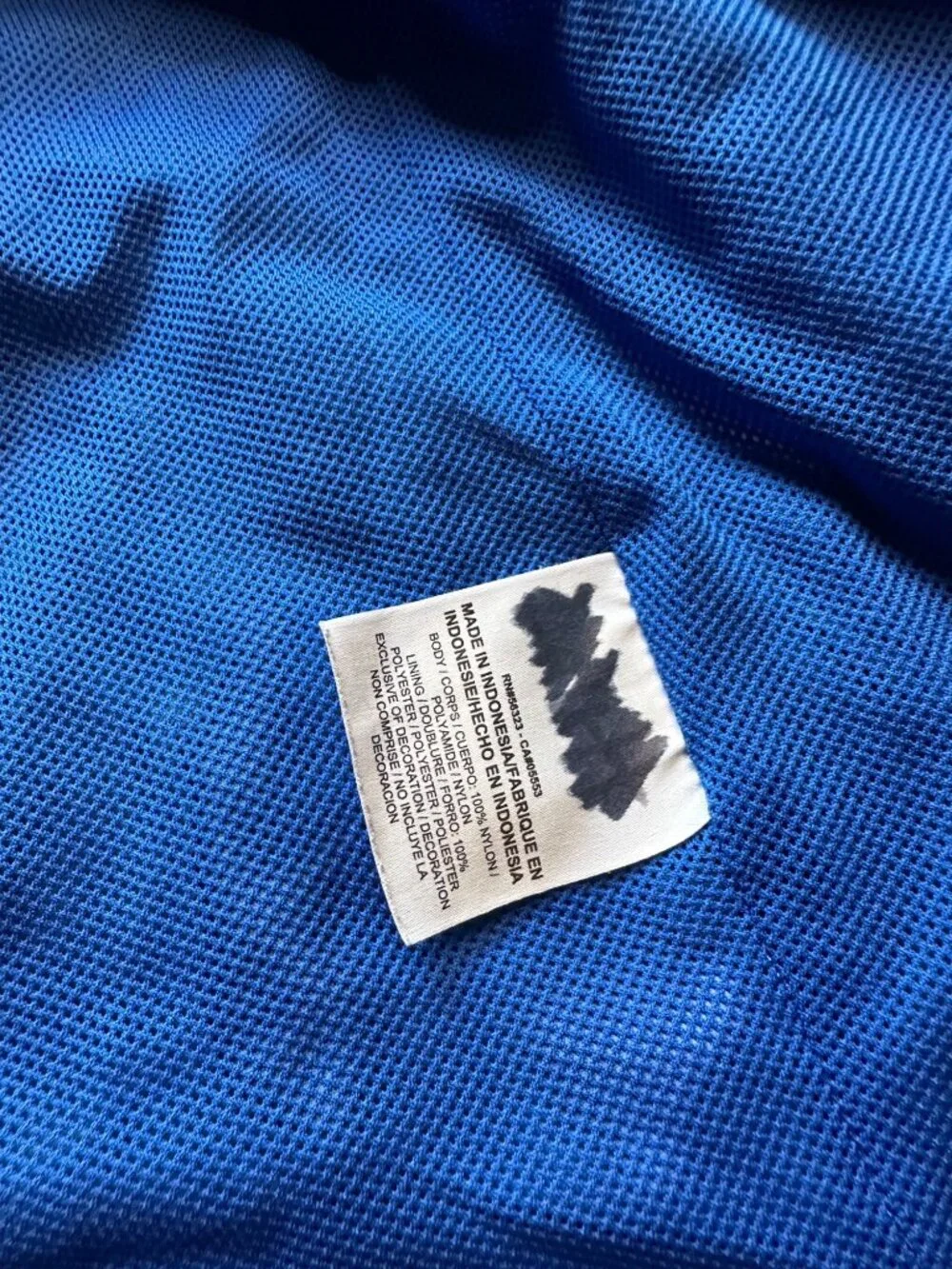 Nike Youth Blue Full-Zip Lightweight Detachable Hooded Windbreaker Rain Jacket